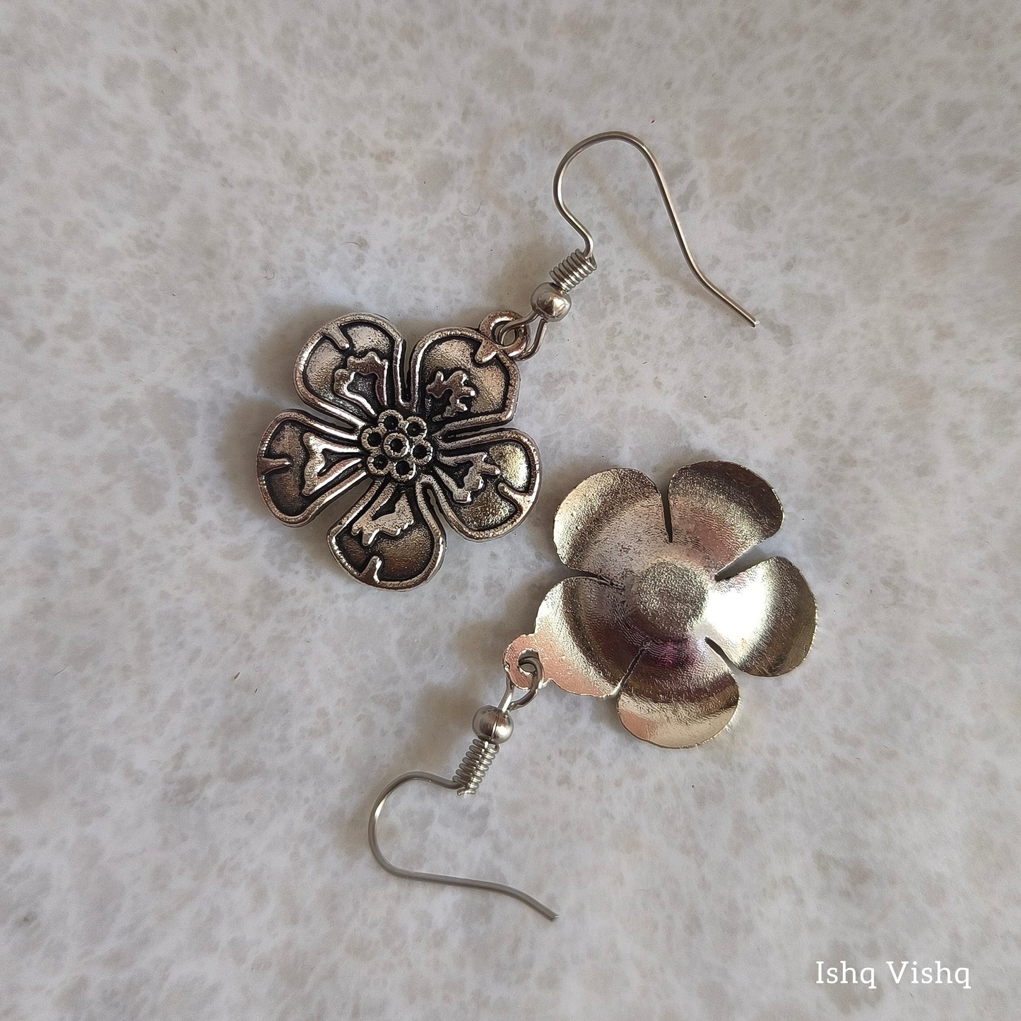 Bloom Oxidised Earrings