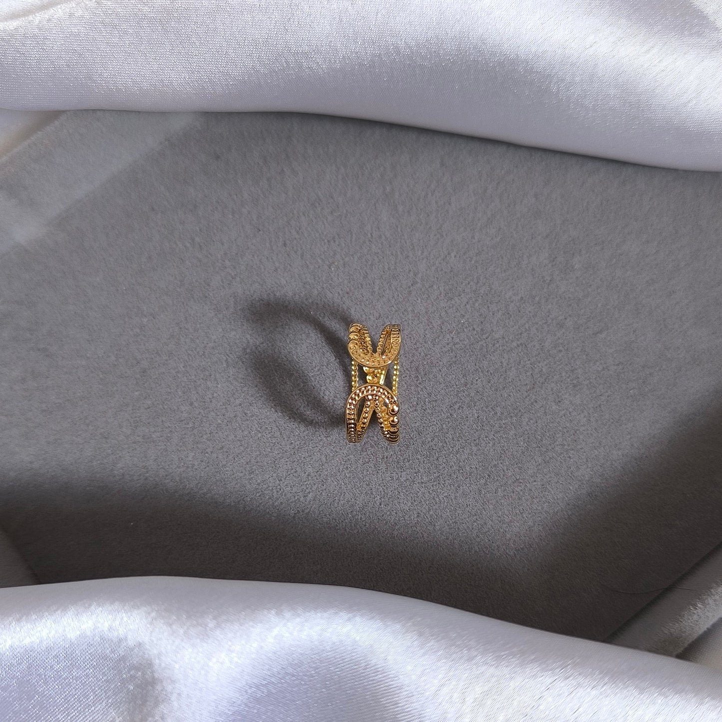 Gold-Toned Multi-Band Ring