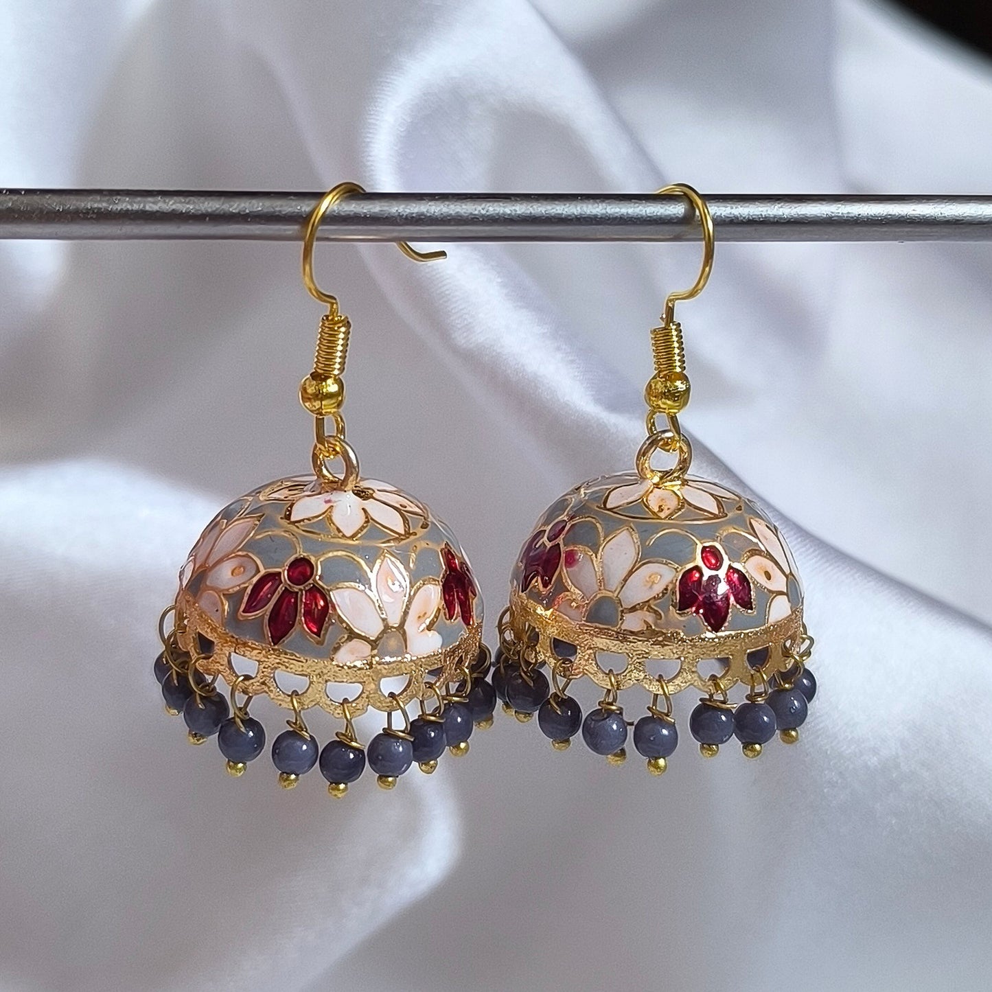 Aavya Meenakari Art Jhumka