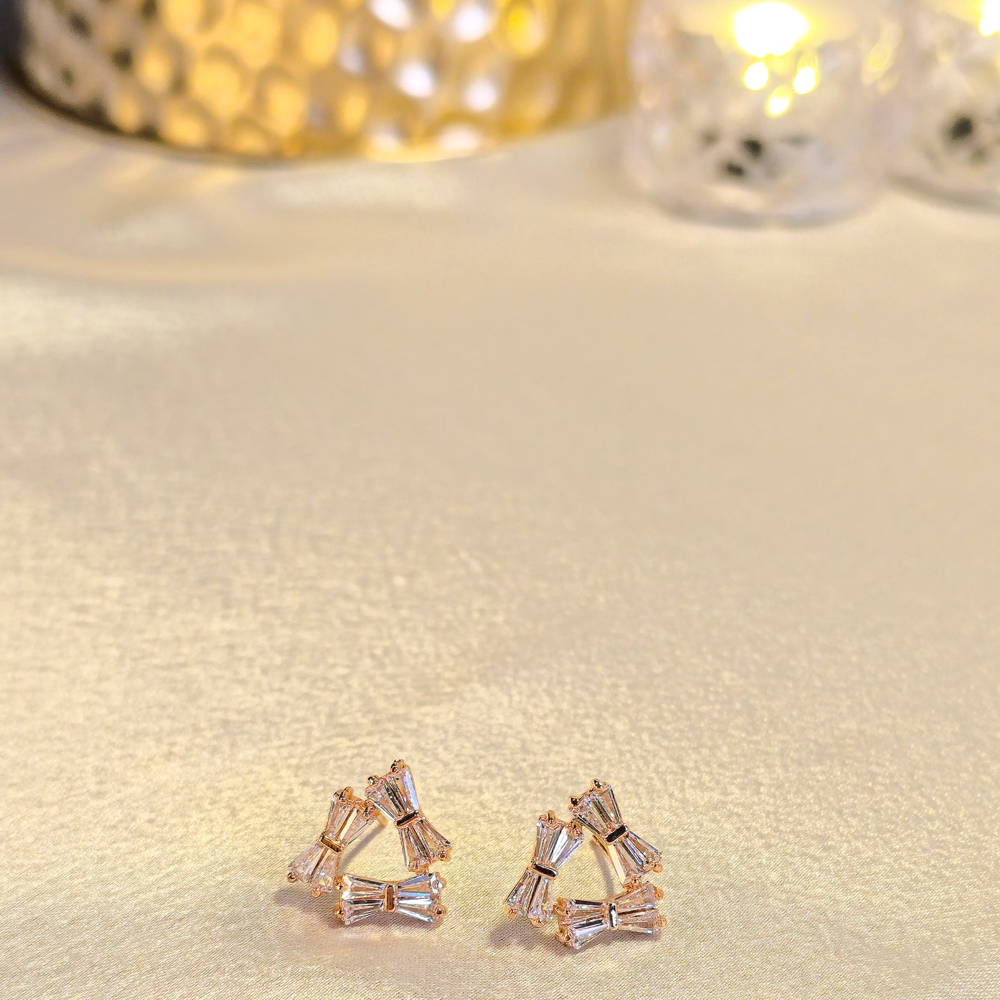 Elan Crystal Triangle Studs