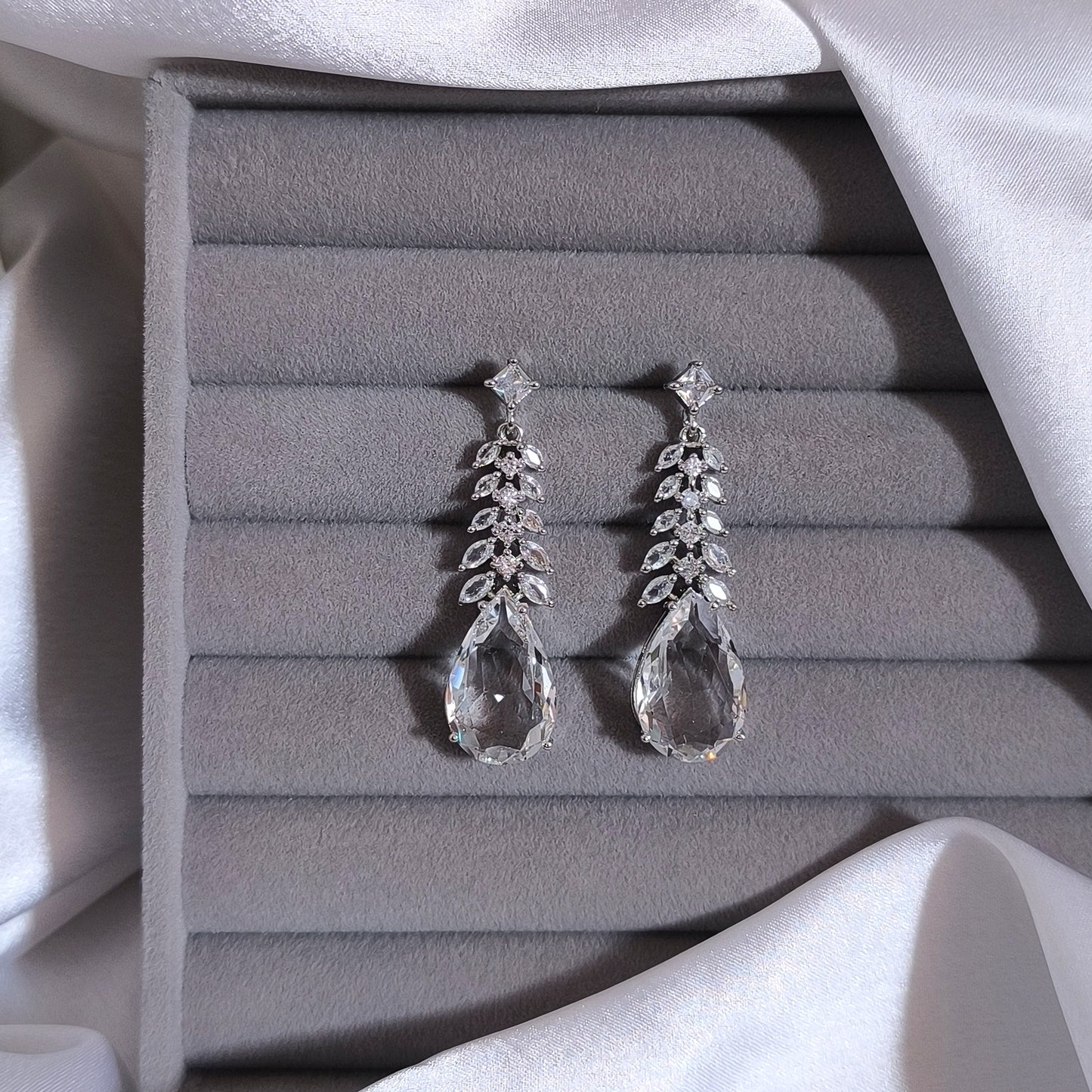 Glacier Leaf Earrings