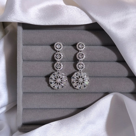 Crystal Snow Bloom Earrings