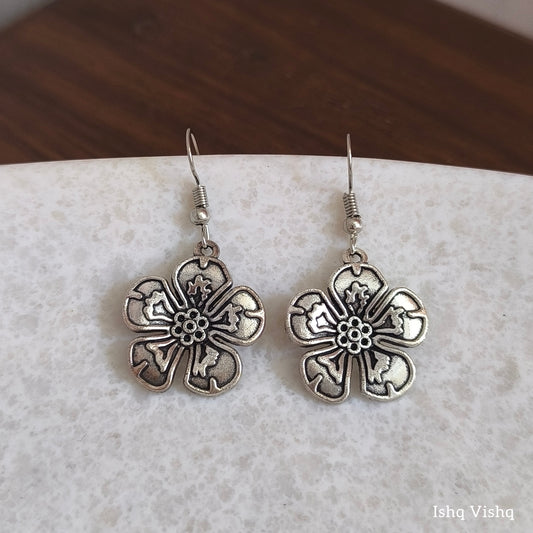 Bloom Oxidised Earrings