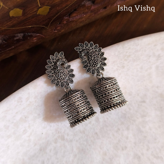 Traditonal Mor-Pankh Jhumkas