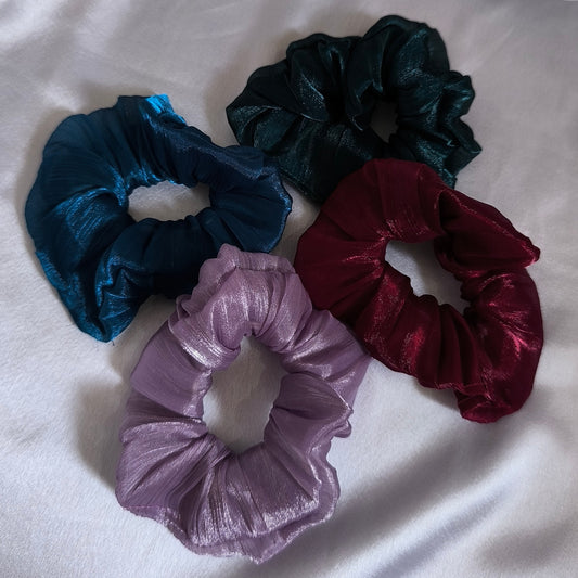 4 Combo of Organza Scrunchies