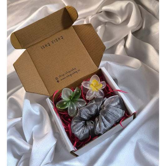 Combo of Claw Clips and Scrunchies.