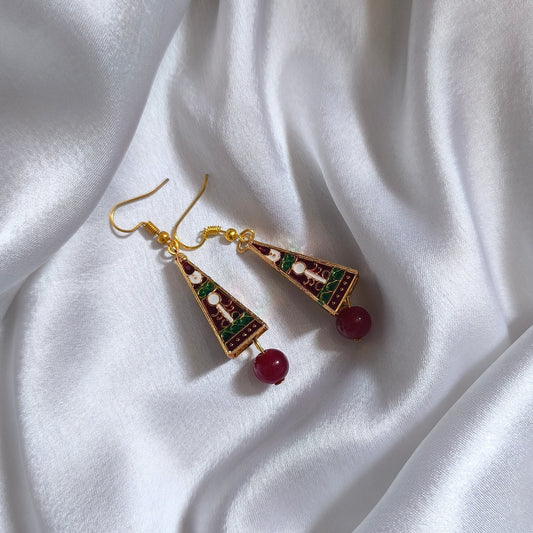 Eesha Meenakari Art Earrings