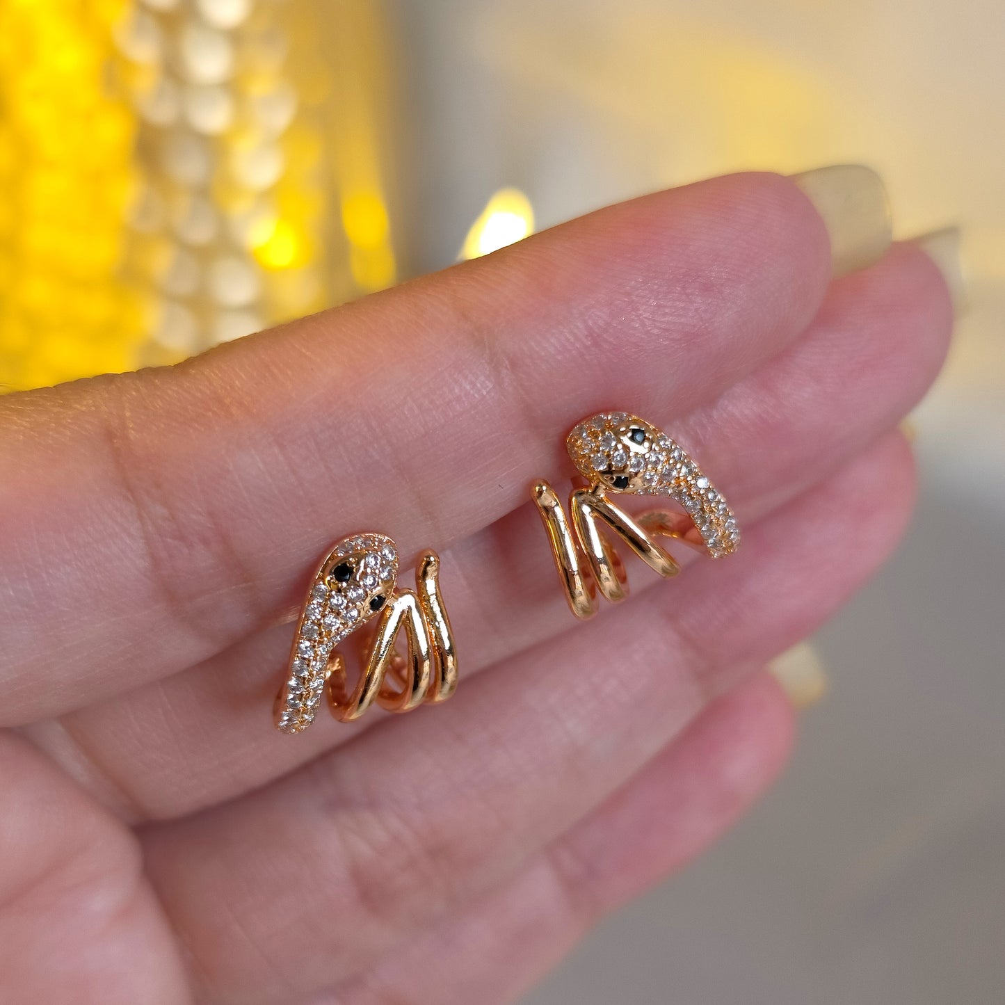 Venom Luxe Snake Diamond Studs