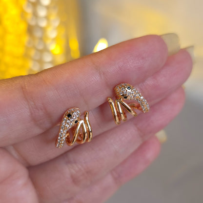 Venom Luxe Snake Diamond Studs