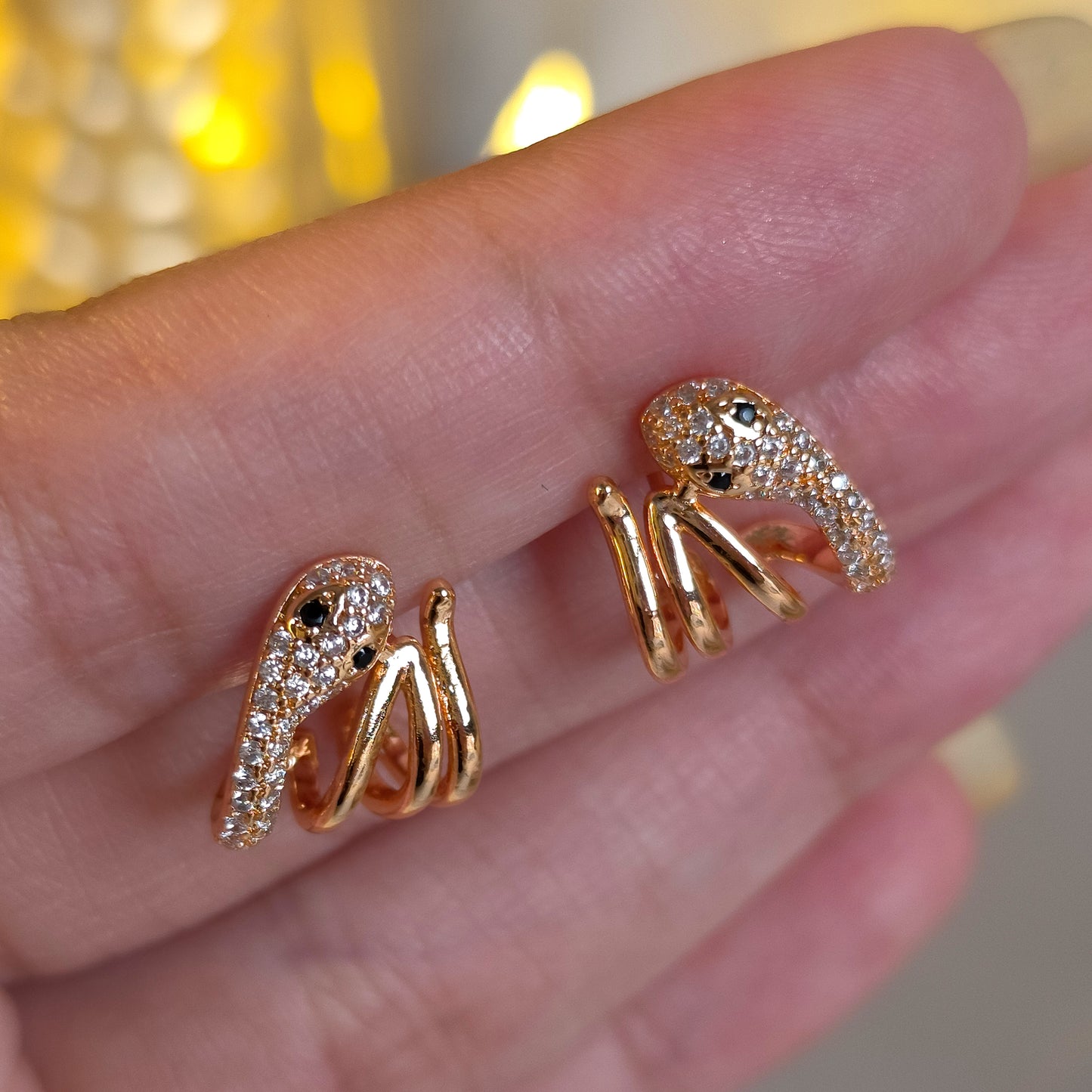 Venom Luxe Snake Diamond Studs