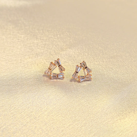 Elan Crystal Triangle Studs