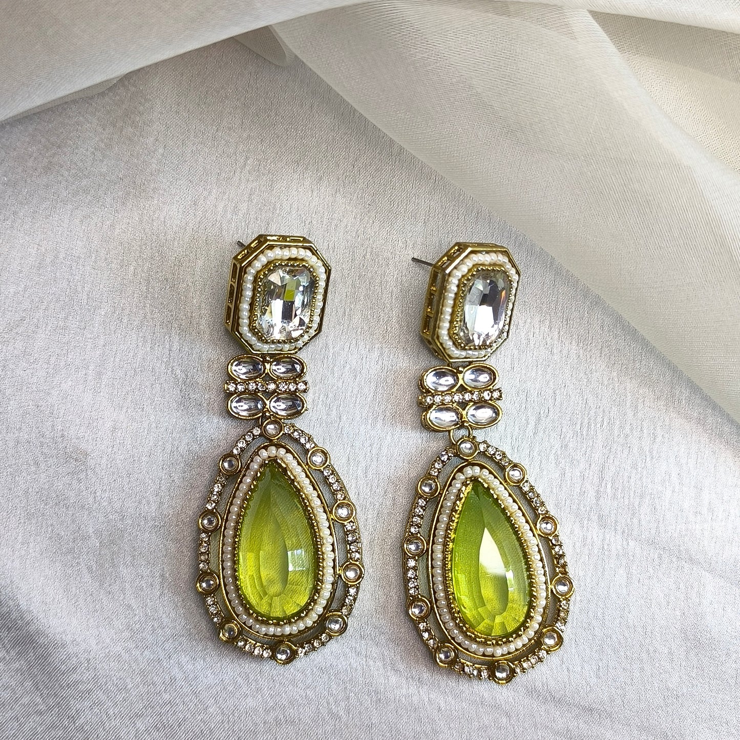 Shahi Hara Noor Premium Earrings