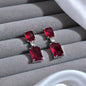 Crimson Red Crystal Premium Earrings