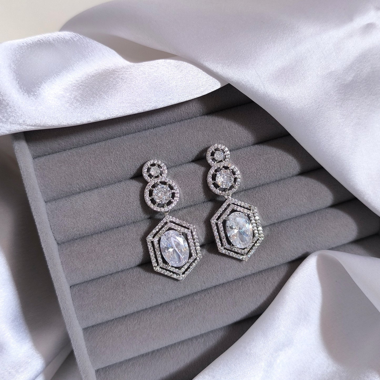 Crystal Halo Hex Drops