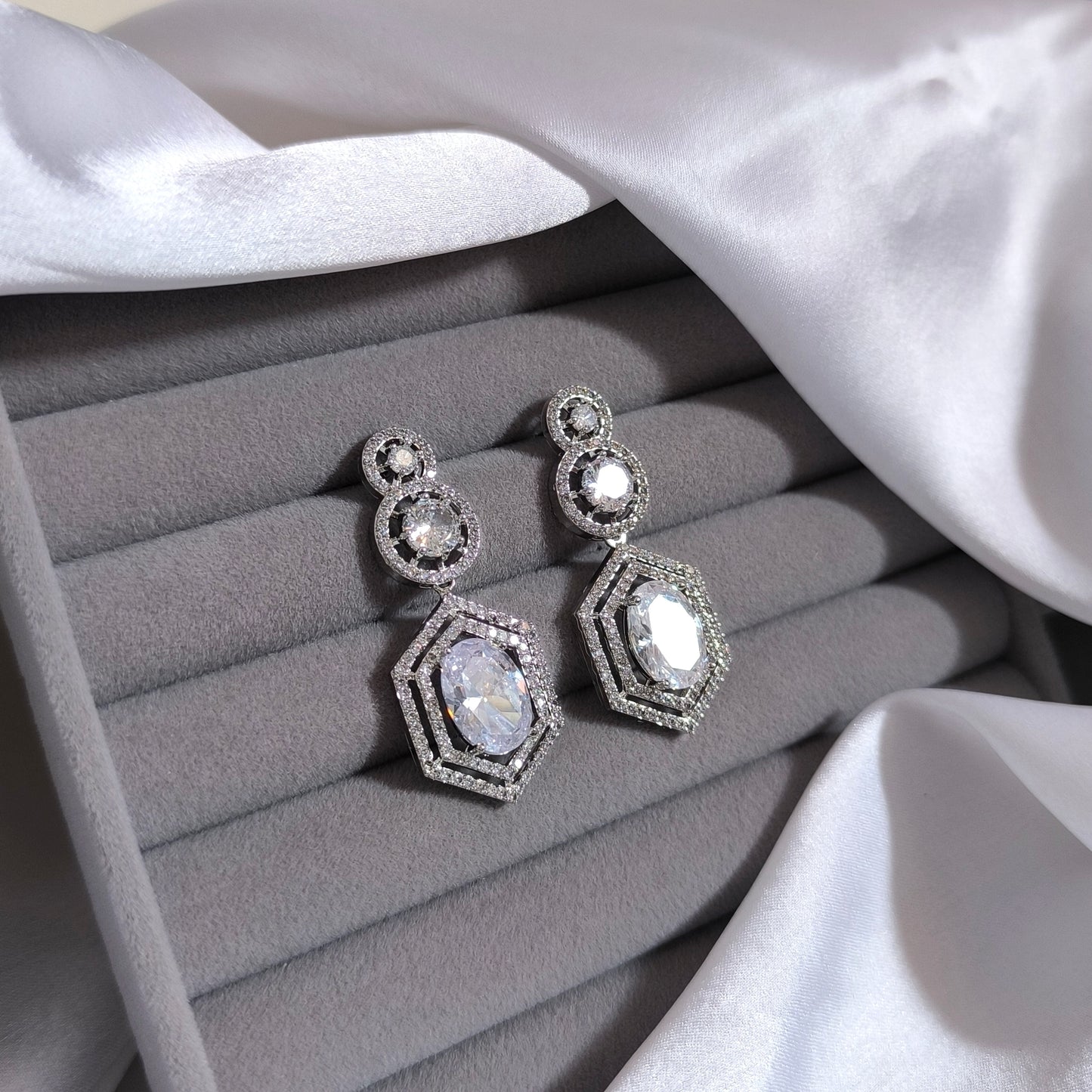 Crystal Halo Hex Drops