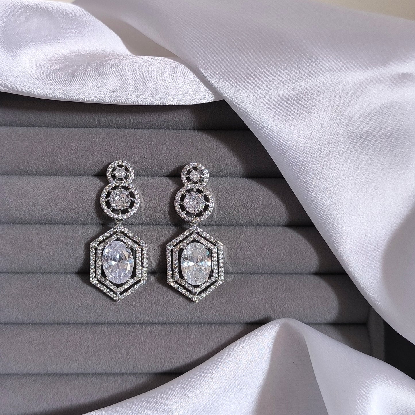 Crystal Halo Hex Drops