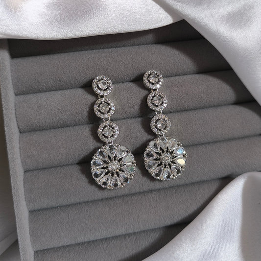 Crystal Snow Bloom Earrings