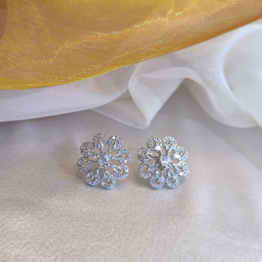 Saanvi CZ Crystal Premium Studs