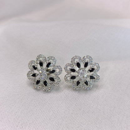 Aradhya Floral Cubic Zircornia Premium Studs