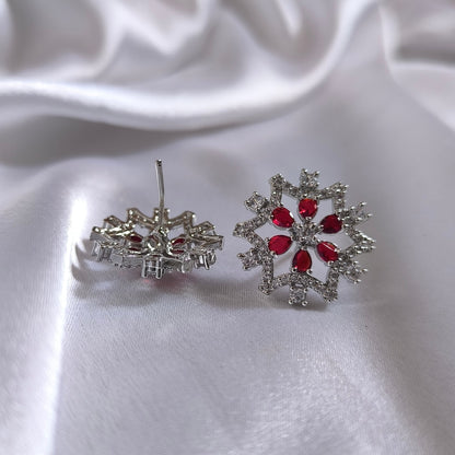 Ruby Frost Studs
