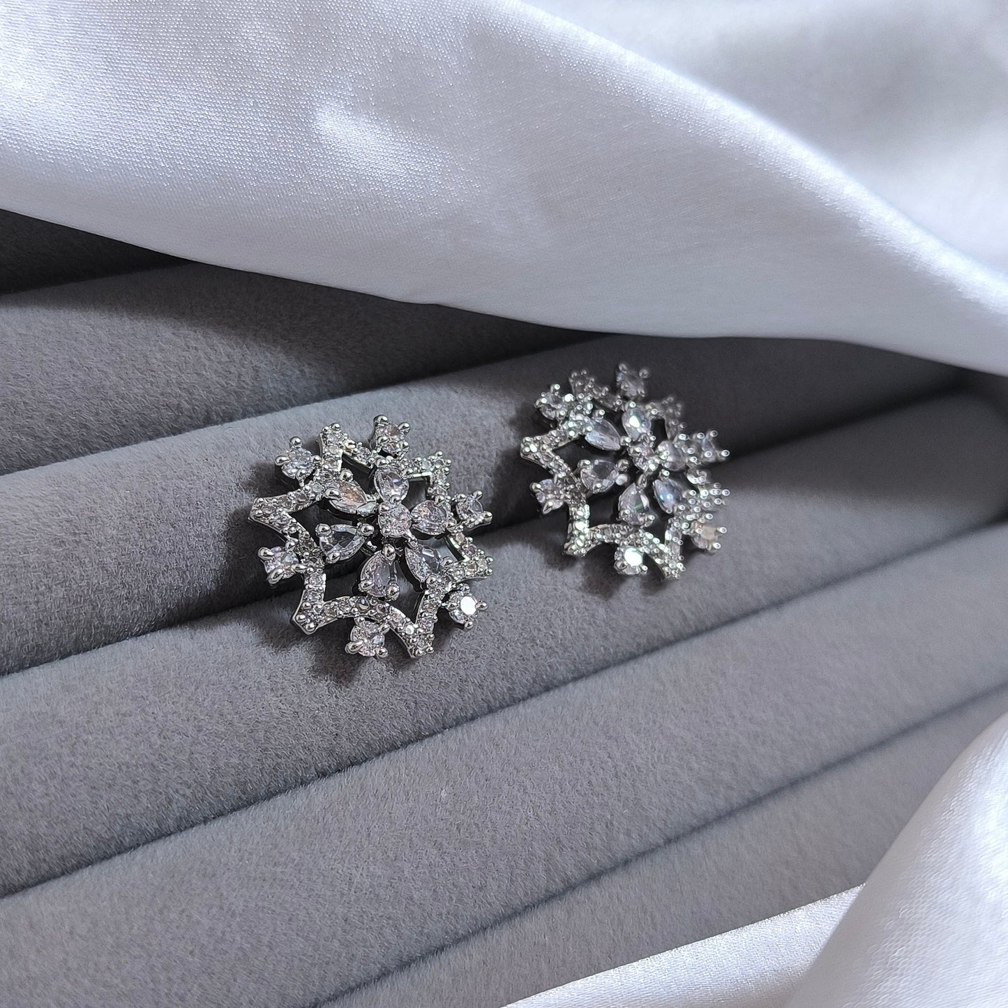Frosted Star Studs