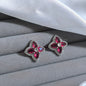 Ruby Clover Studs