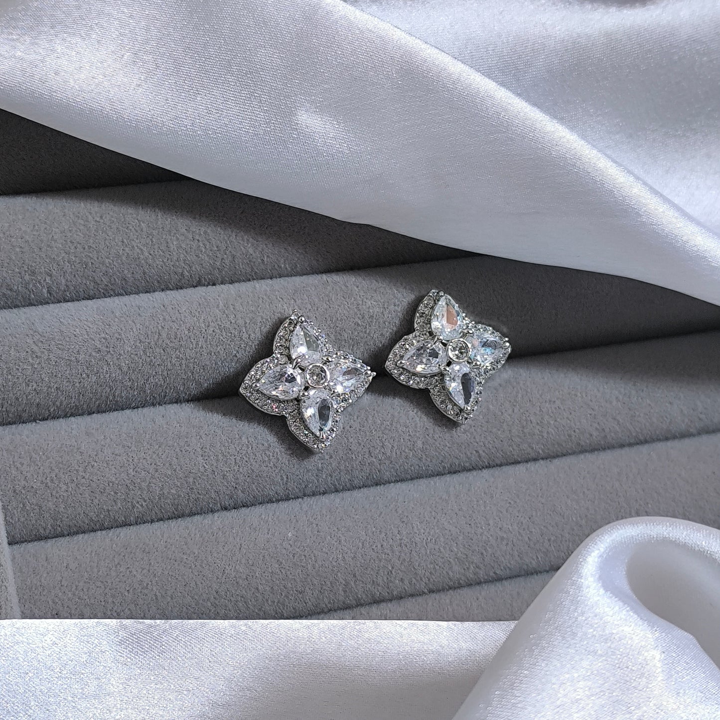 Crystal Flutter Studs