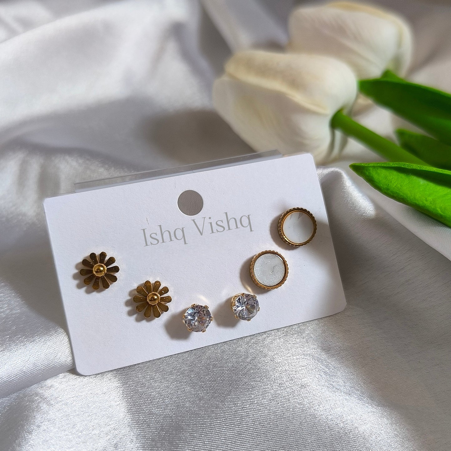 3 Combo of Anti-Tarnish Studs