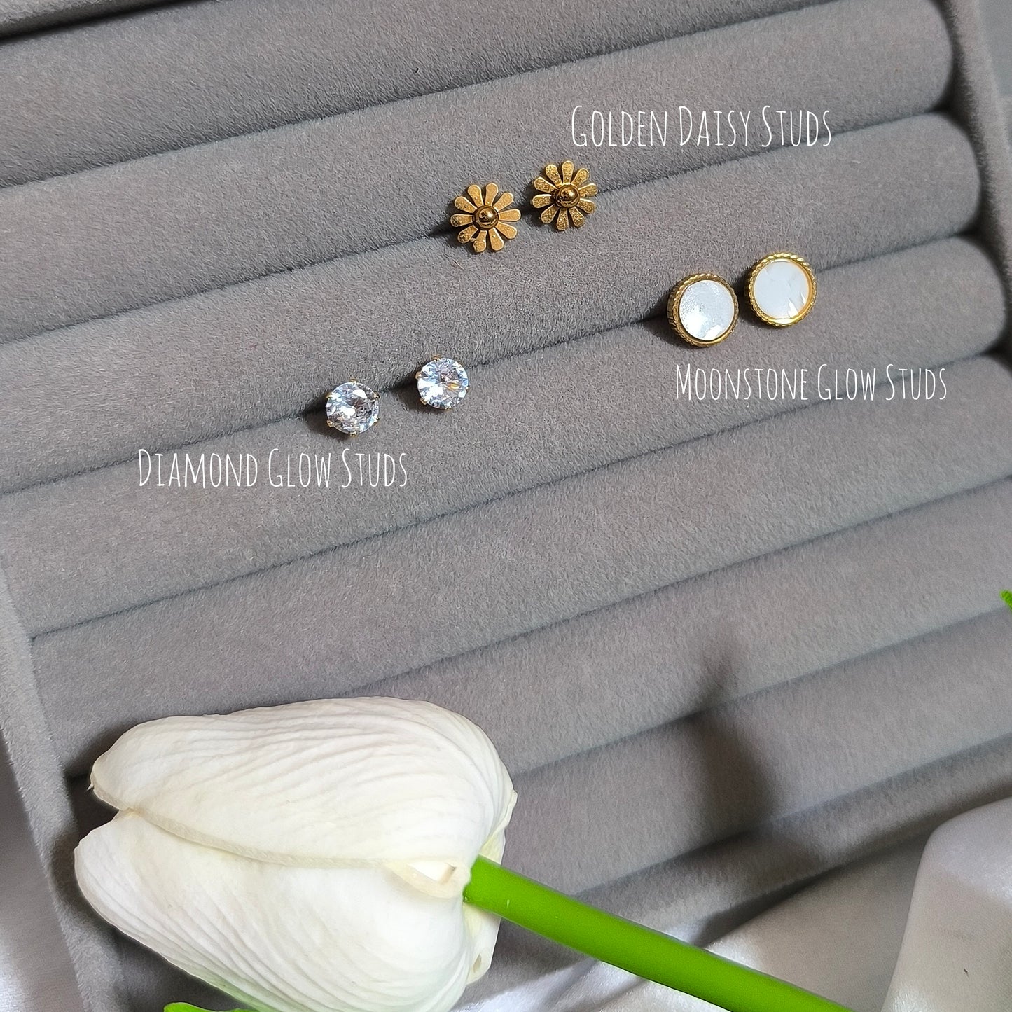 3 Combo of Anti-Tarnish Studs