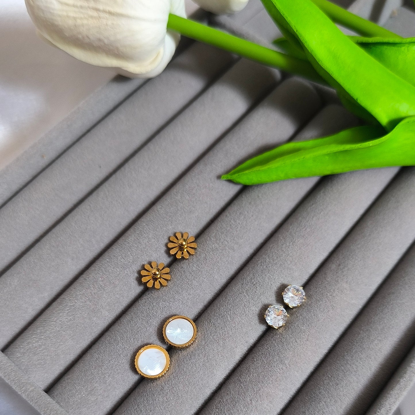 3 Combo of Anti-Tarnish Studs