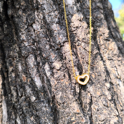 Anti-Tarnish White Enamel Heart Pendent